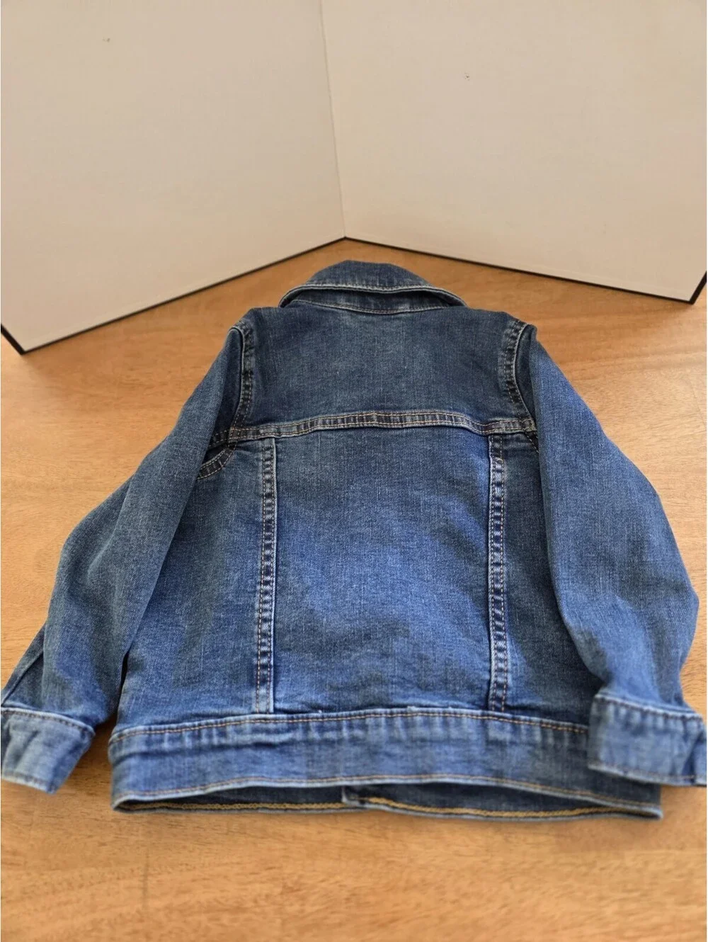 Old Navy Toddler Girls Denim Jean Jacket Size 2T Blue Button Front Stretch